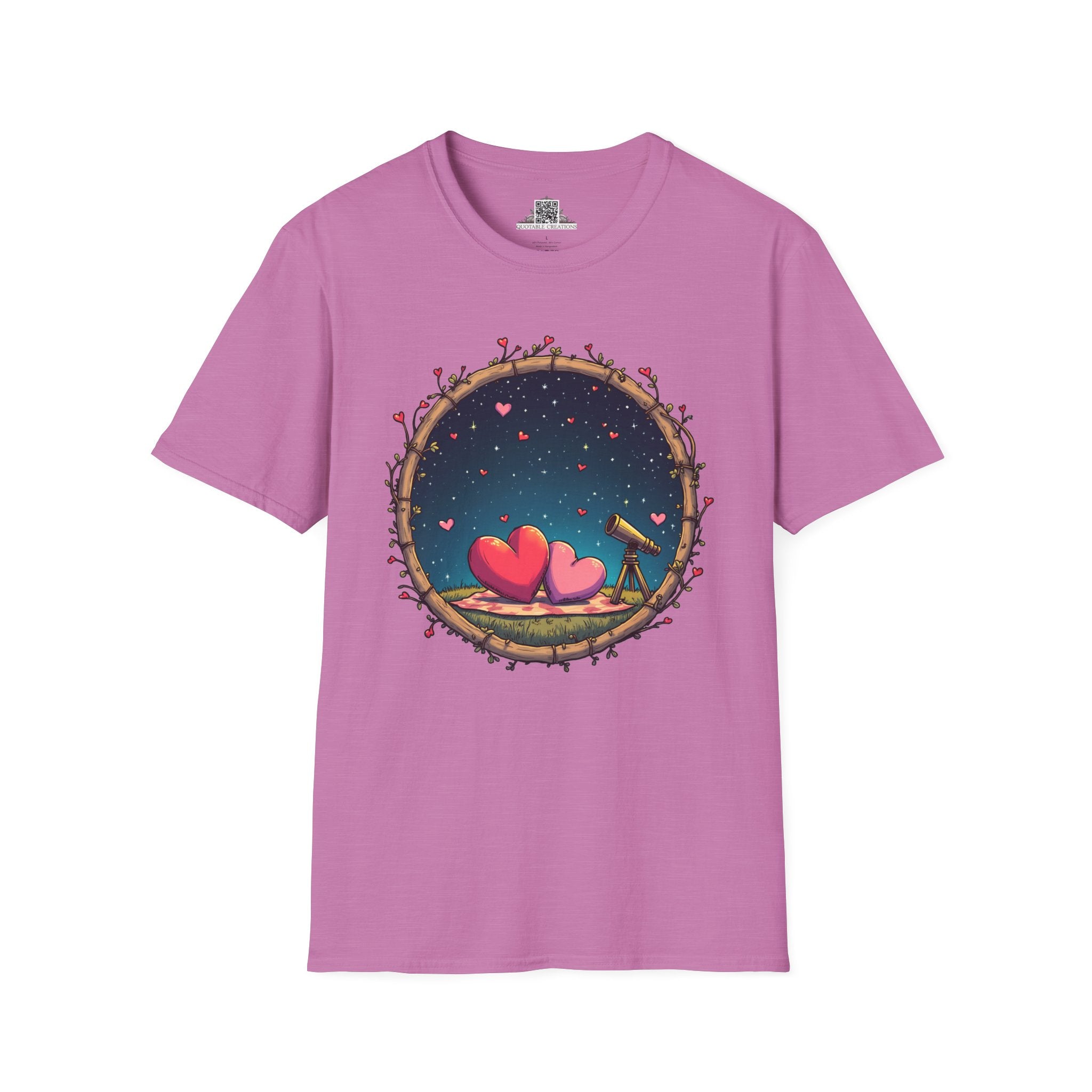 Printify T-Shirt S / Heather Radiant Orchid Astrological Love - Love & Fun T-Shirt