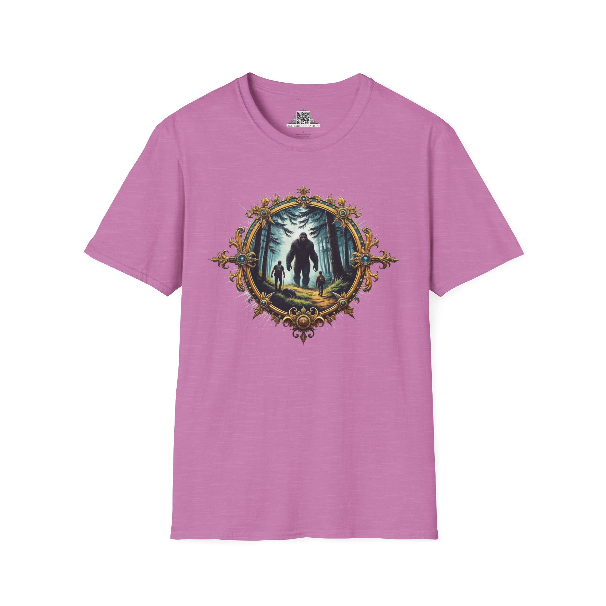 Printify T-Shirt S / Heather Radiant Orchid Bigfoot Encounters - Bigfoot & Legends T-Shirt