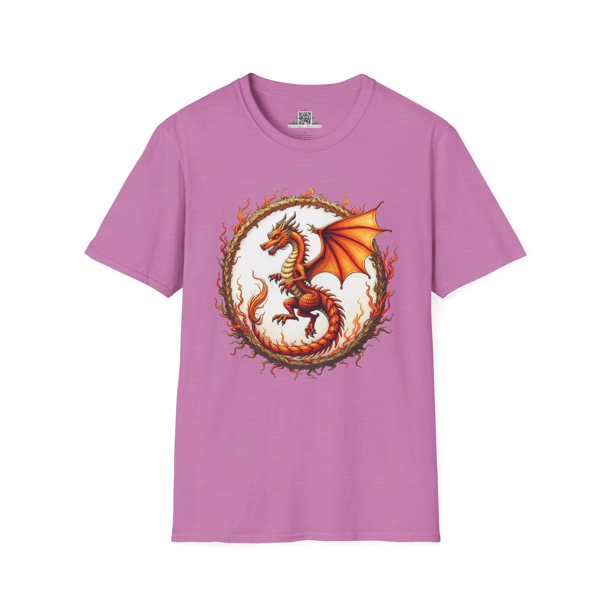 Printify T-Shirt S / Heather Radiant Orchid Blazewing - Dragons & Magic T-Shirt