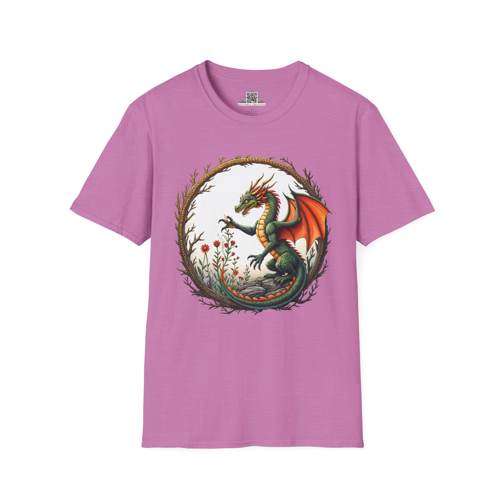 Printify T-Shirt S / Heather Radiant Orchid Blossomwing - Dragons & Magic T-Shirt