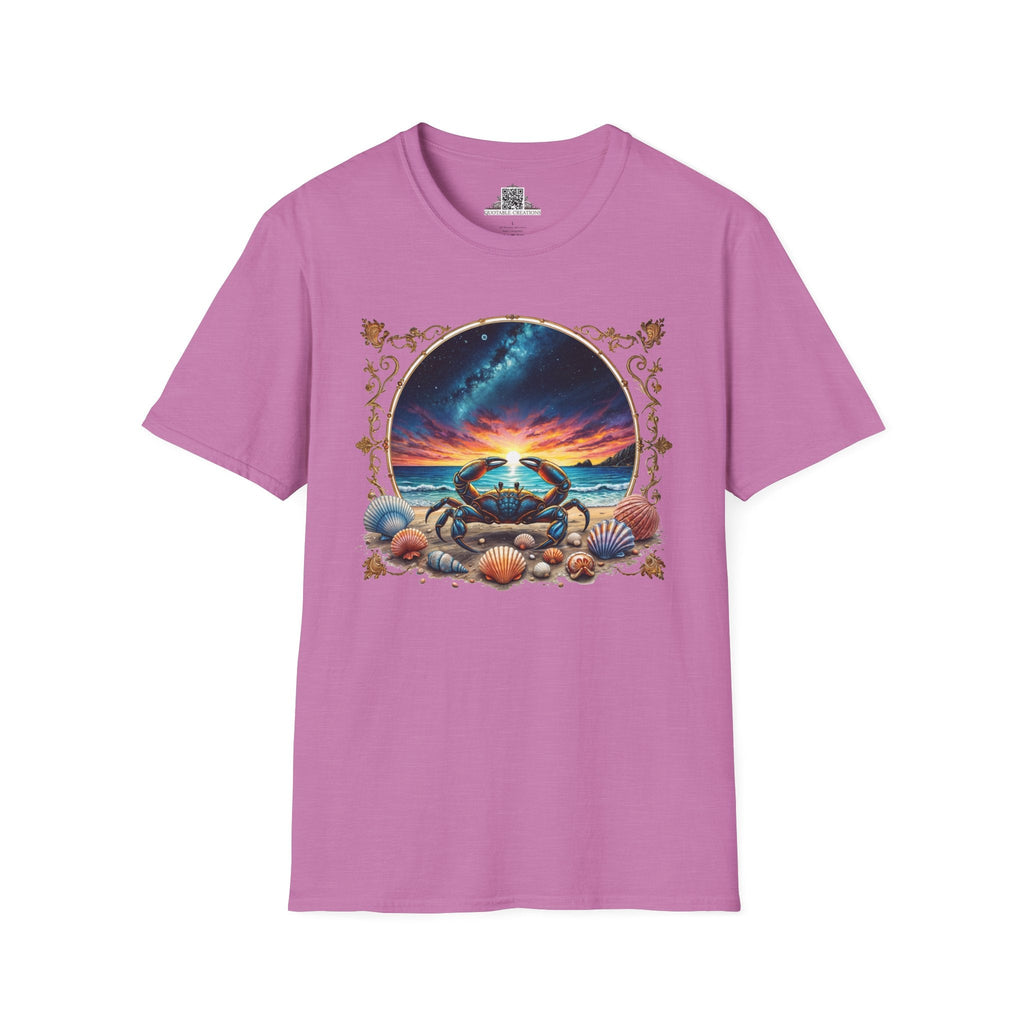 Printify T-Shirt S / Heather Radiant Orchid Cancer Zodiac & Astrology - T-Shirt