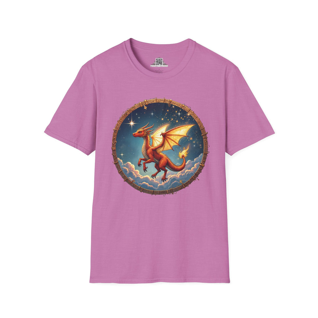 Printify T-Shirt S / Heather Radiant Orchid Celestial Flame - Dragons & Magic T-Shirt