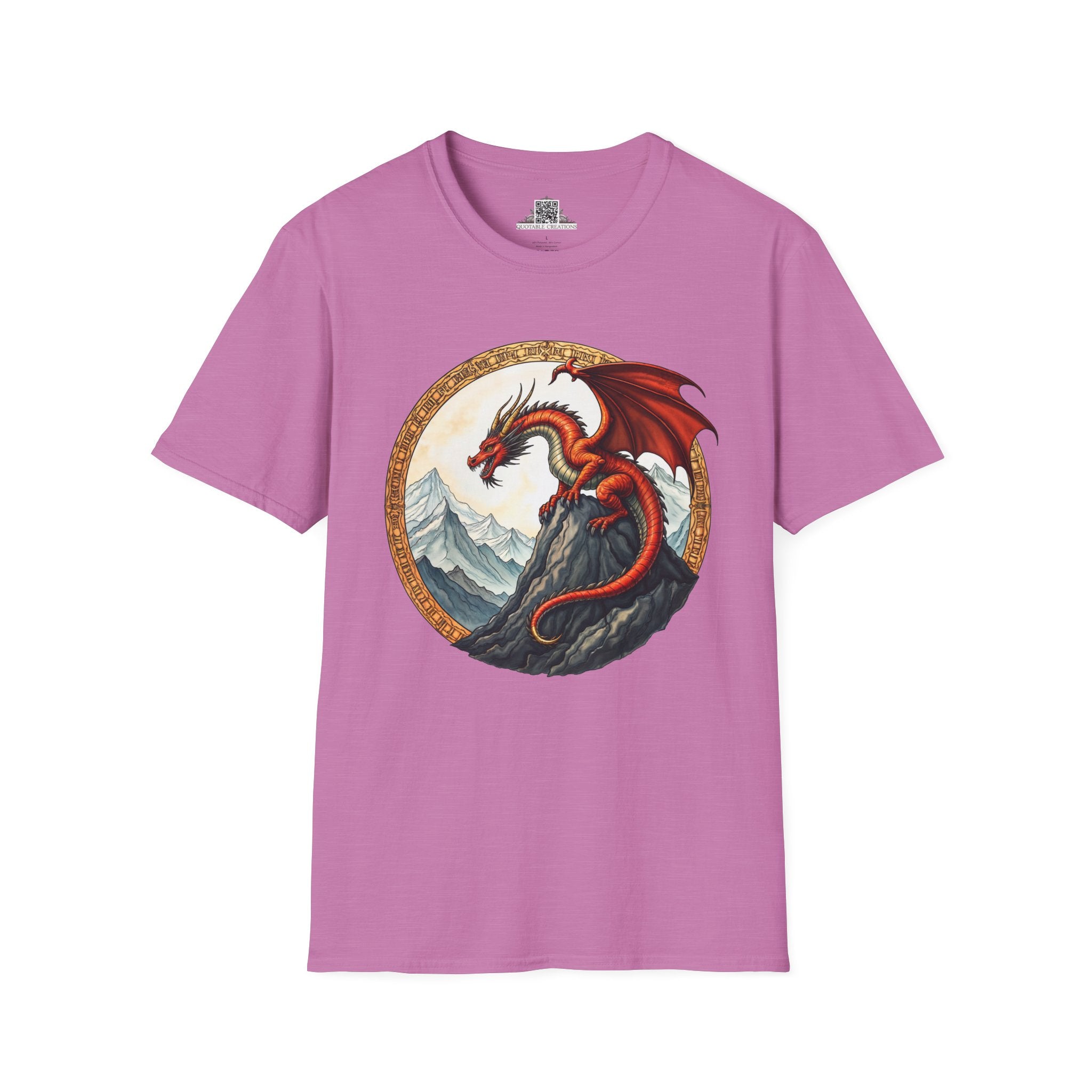 Printify T-Shirt S / Heather Radiant Orchid Frostfire - Dragons & Magic T-Shirt