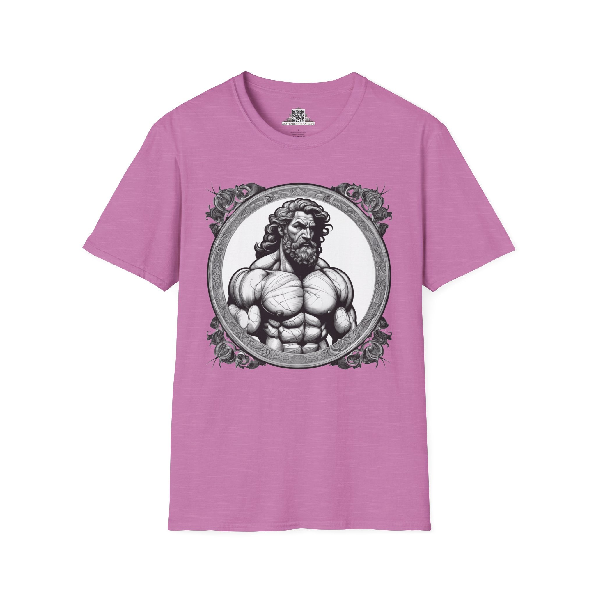 Printify T-Shirt S / Heather Radiant Orchid Hercules Heroes & Quests - T-Shirt