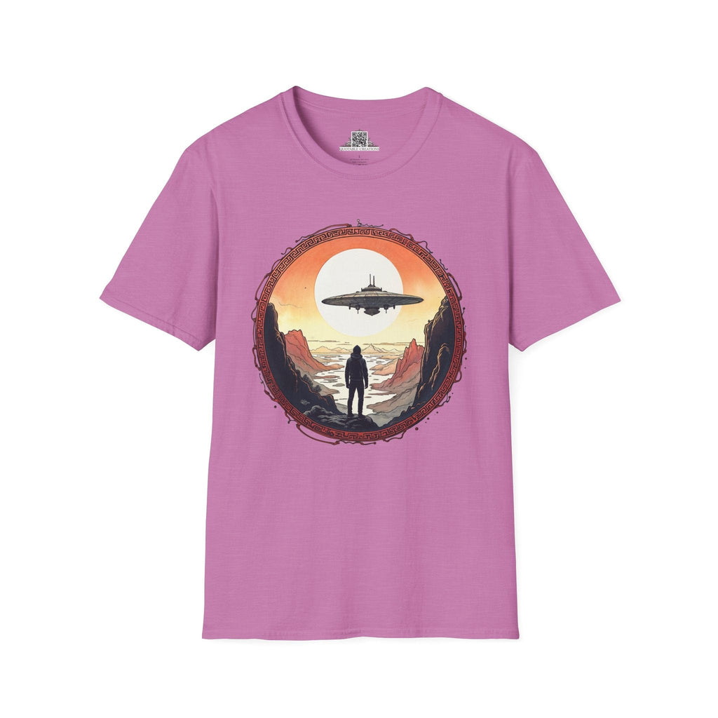 Printify T-Shirt S / Heather Radiant Orchid I Believe UFO & Cosmic - T-Shirt