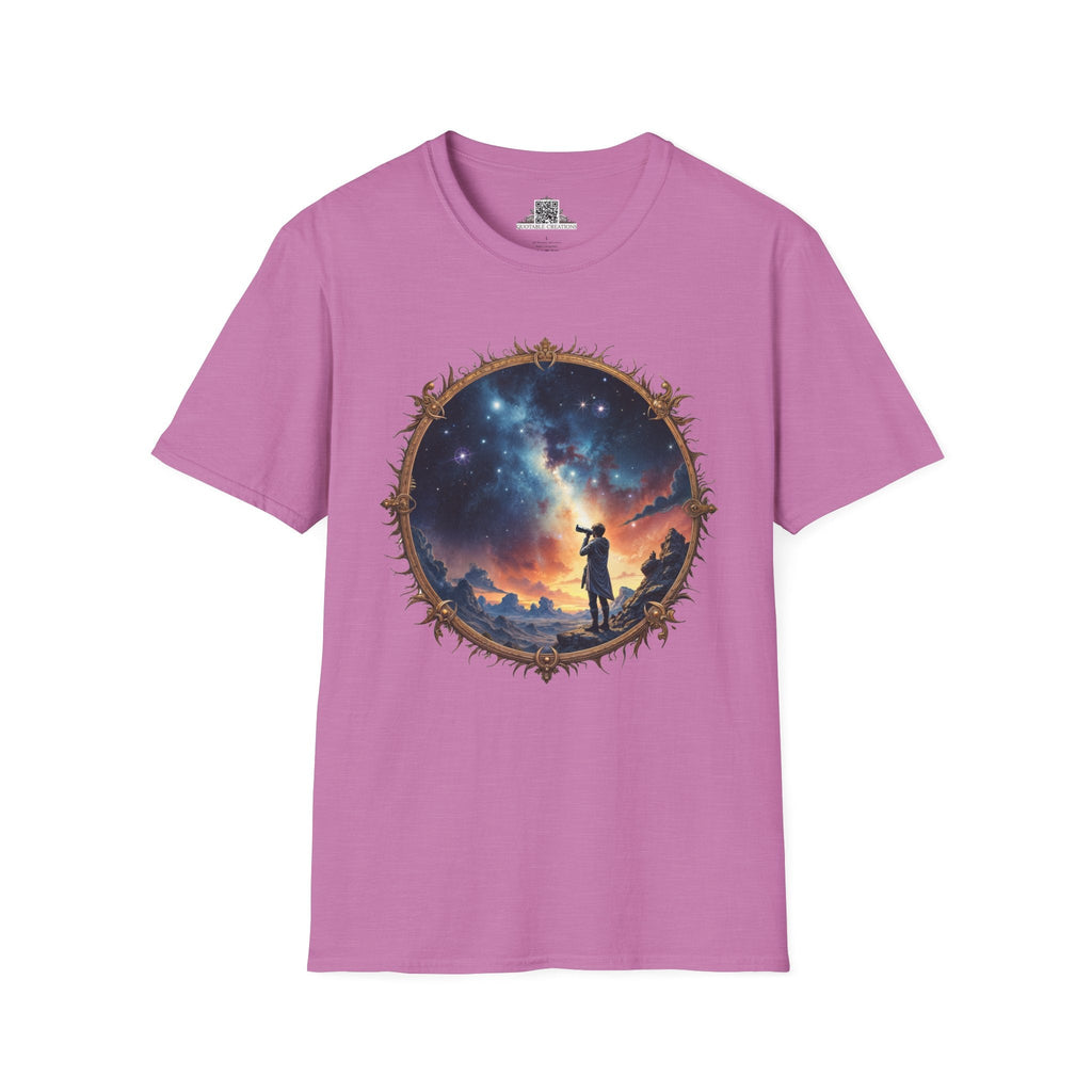 Printify T-Shirt S / Heather Radiant Orchid I Choose to Believe UFO & Cosmic - T-Shirt