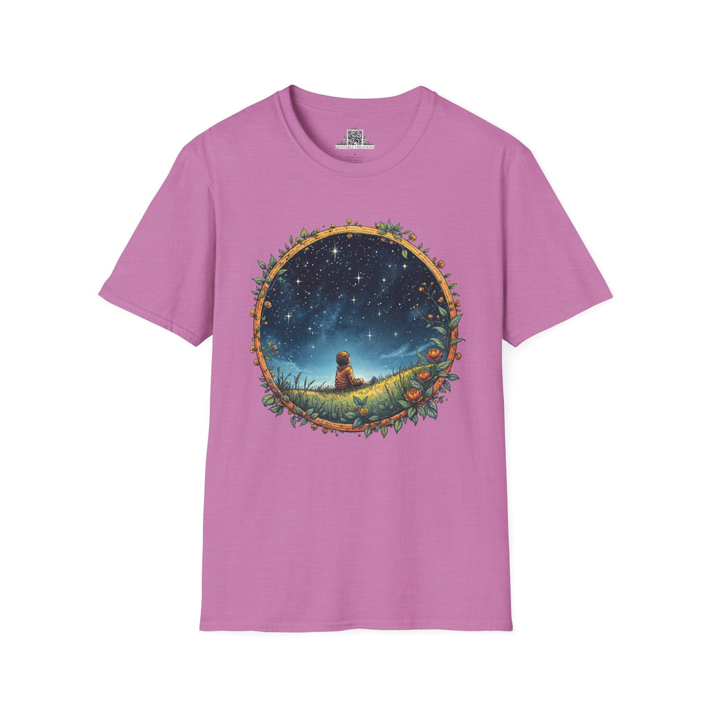 Printify T-Shirt S / Heather Radiant Orchid Keep Your Eyes on the Skies UFO & Cosmic - T-Shirt