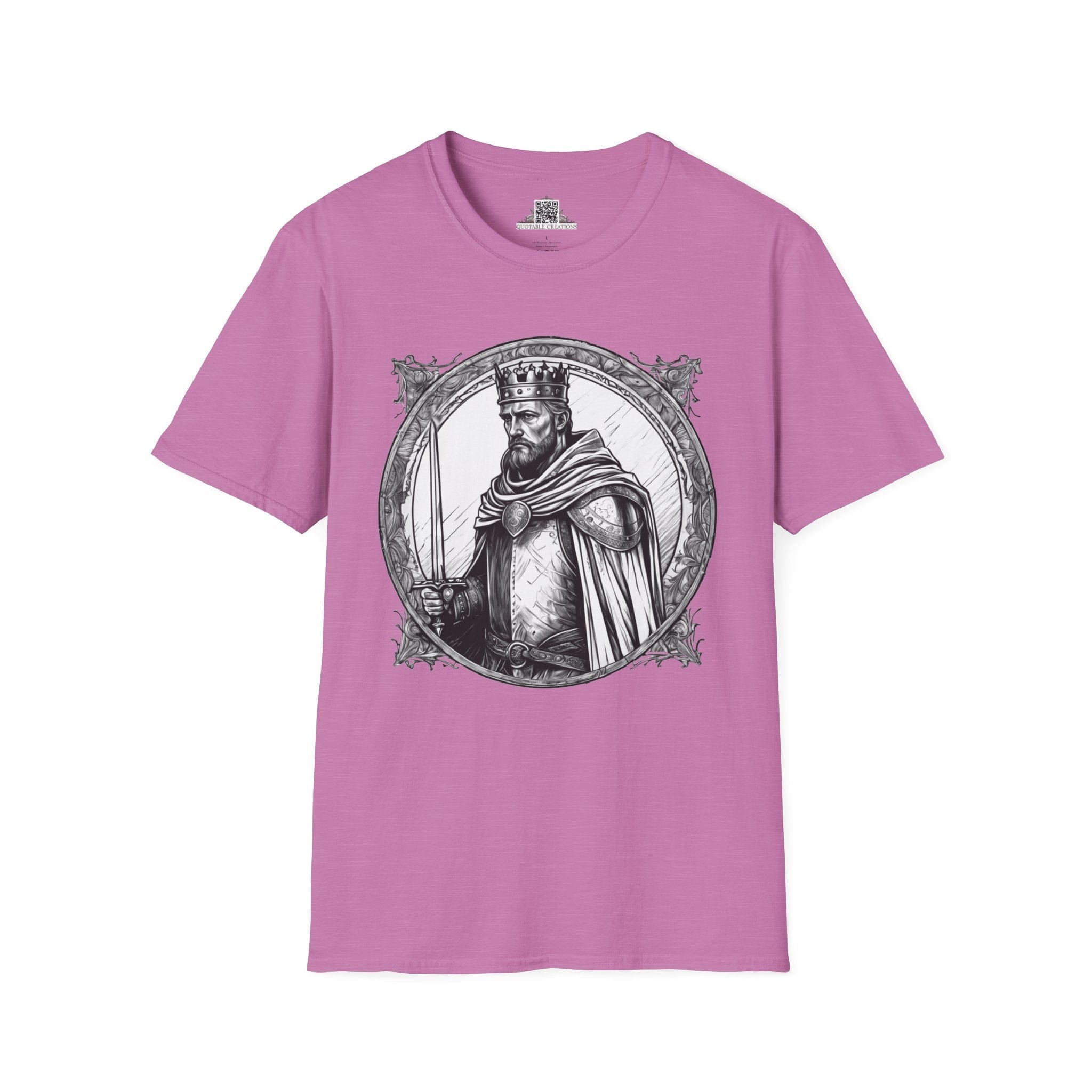 Printify T-Shirt S / Heather Radiant Orchid King Arthur Heroes & Quests - T-Shirt