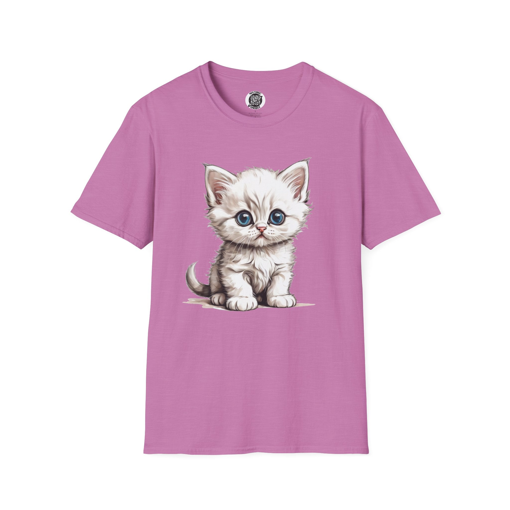 Printify T-Shirt S / Heather Radiant Orchid Kitten Baby - Hyper Cute T-Shirt