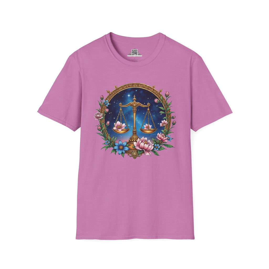 Printify T-Shirt S / Heather Radiant Orchid Libra Zodiac & Astrology - T-Shirt