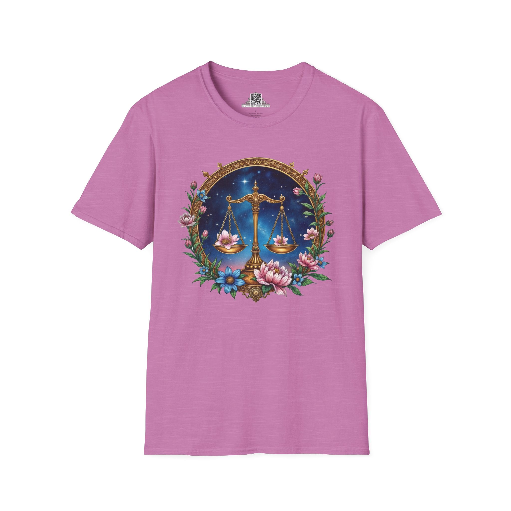 Printify T-Shirt S / Heather Radiant Orchid Libra Zodiac & Astrology - T-Shirt