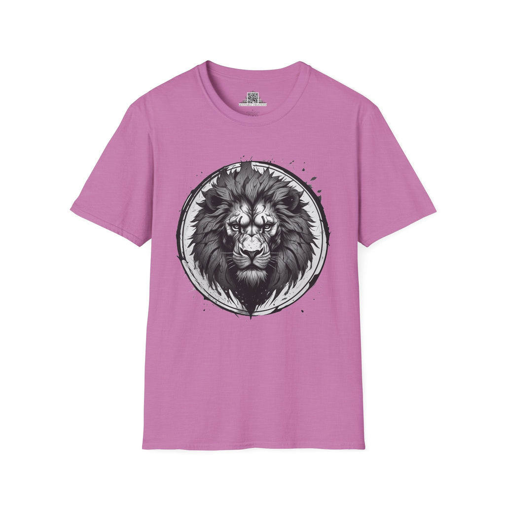 Printify T-Shirt S / Heather Radiant Orchid Lion Stare Wild Power - T-Shirt