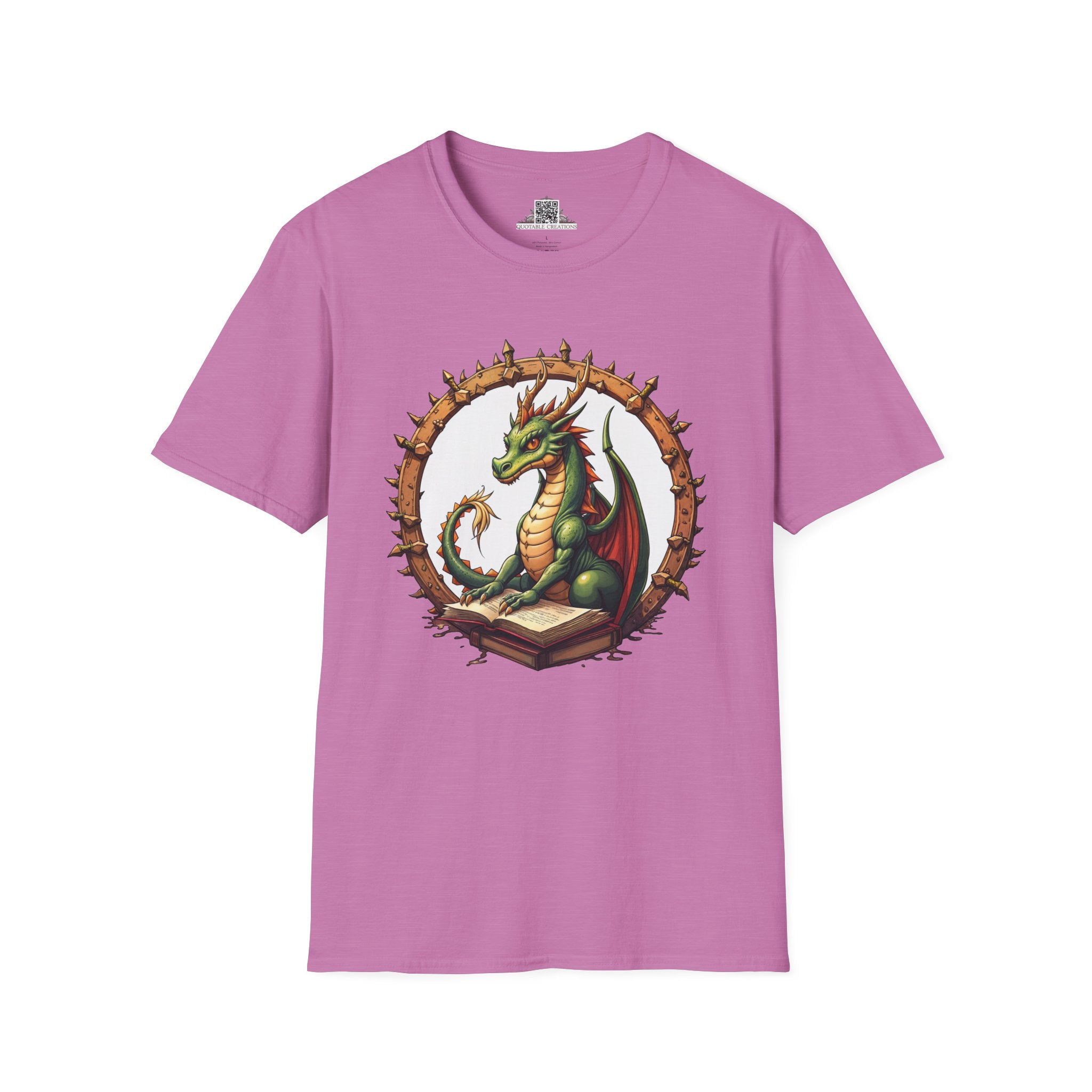 Printify T-Shirt S / Heather Radiant Orchid Lorekeeper - Dragons & Magic T-Shirt