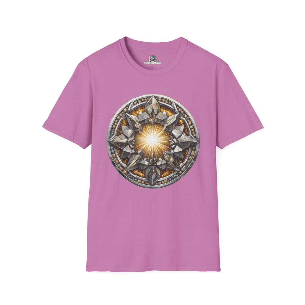 Printify T-Shirt S / Heather Radiant Orchid Pyrite Crystals Gemstones - T-Shirt
