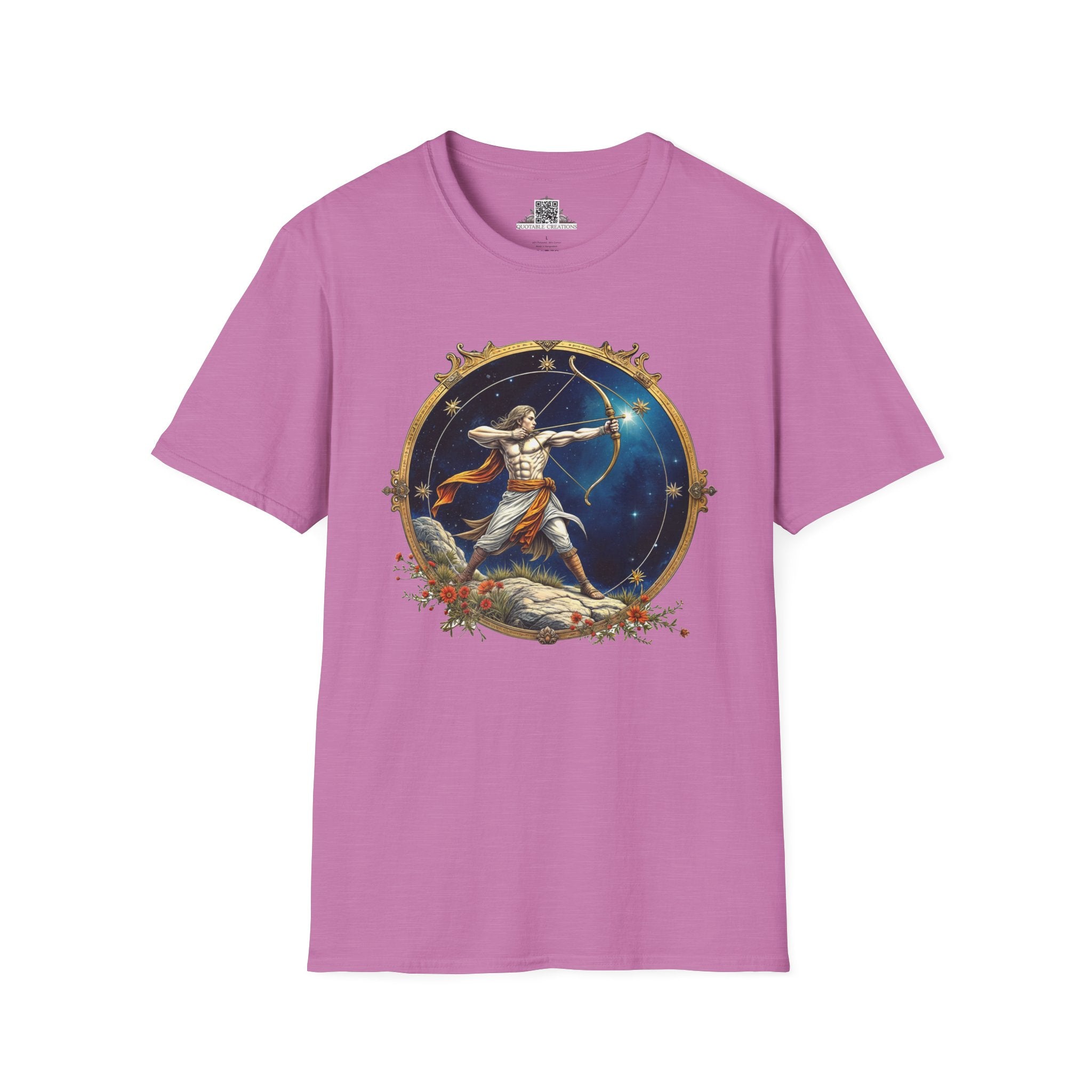 Printify T-Shirt S / Heather Radiant Orchid Sagittarius Zodiac Astrology - T-Shirt