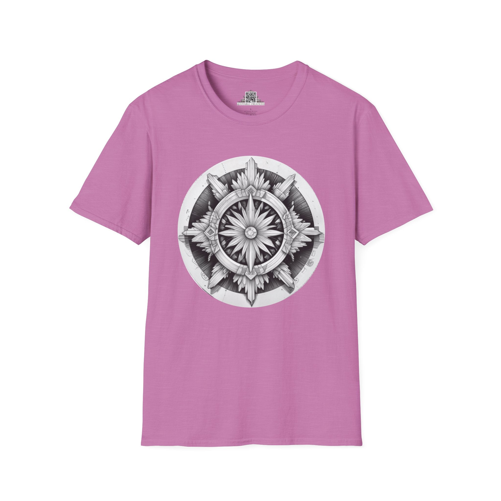 Printify T-Shirt S / Heather Radiant Orchid Selenite - Crystals & Gemstones T-Shirt