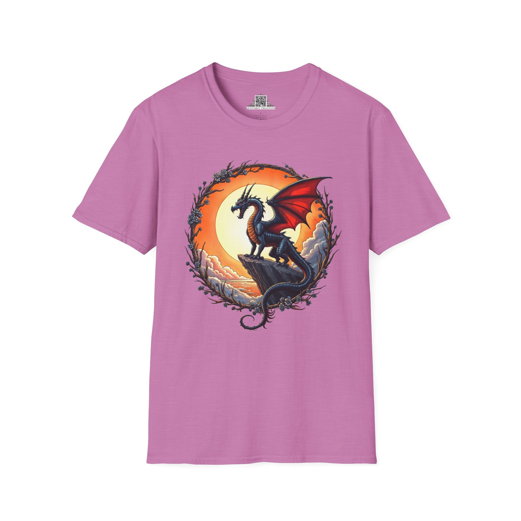 Printify T-Shirt S / Heather Radiant Orchid Shadowwing - Dragons & Magic T-Shirt