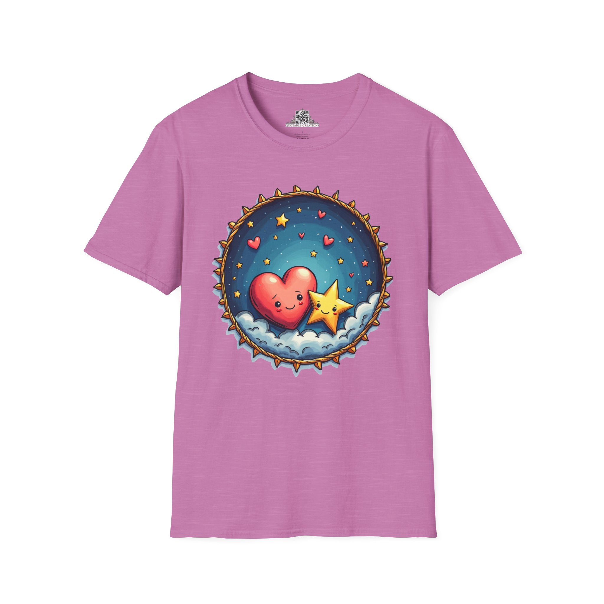 Printify T-Shirt S / Heather Radiant Orchid Sparks of Love - Love & Fun T-Shirt