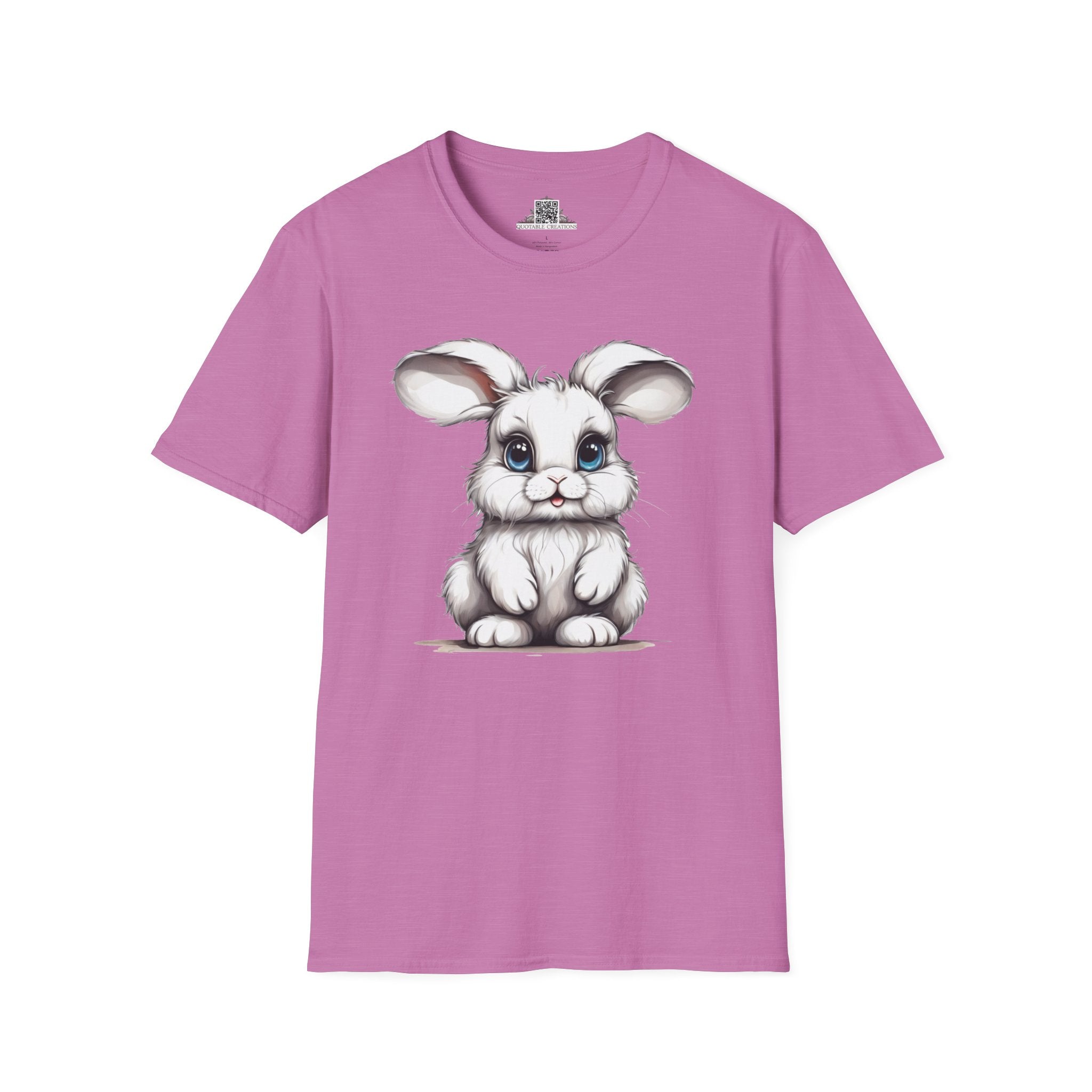 Printify T-Shirt S / Heather Radiant Orchid T-Shirt - Baby Bunny - Hyper Cute