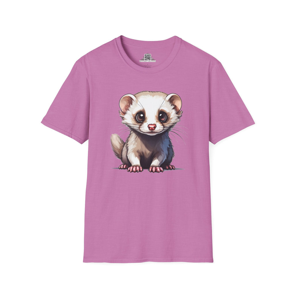 Printify T-Shirt S / Heather Radiant Orchid T-Shirt - Baby Ferret - Hyper Cute