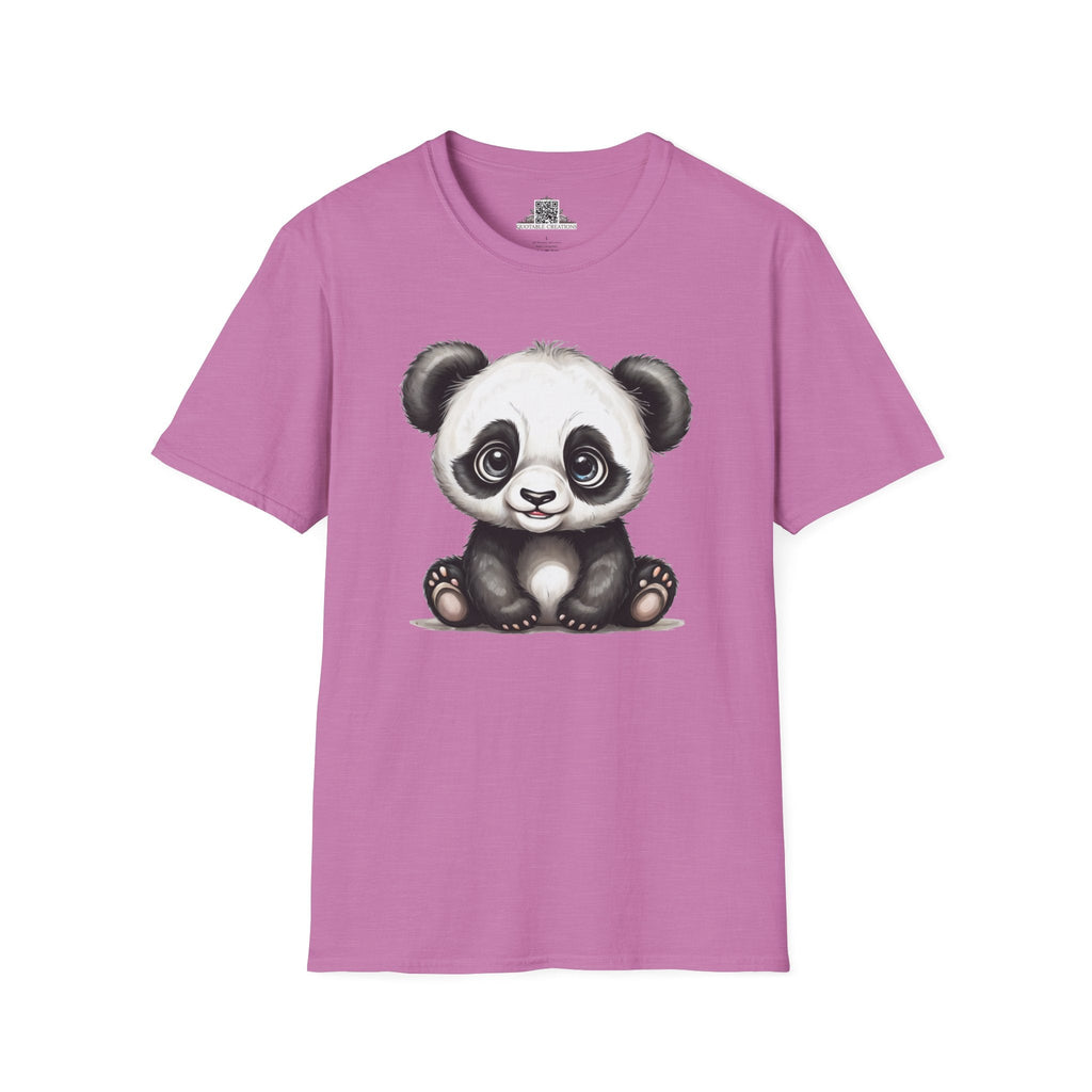 Printify T-Shirt S / Heather Radiant Orchid T-Shirt - Baby Panda - Hyper Cute