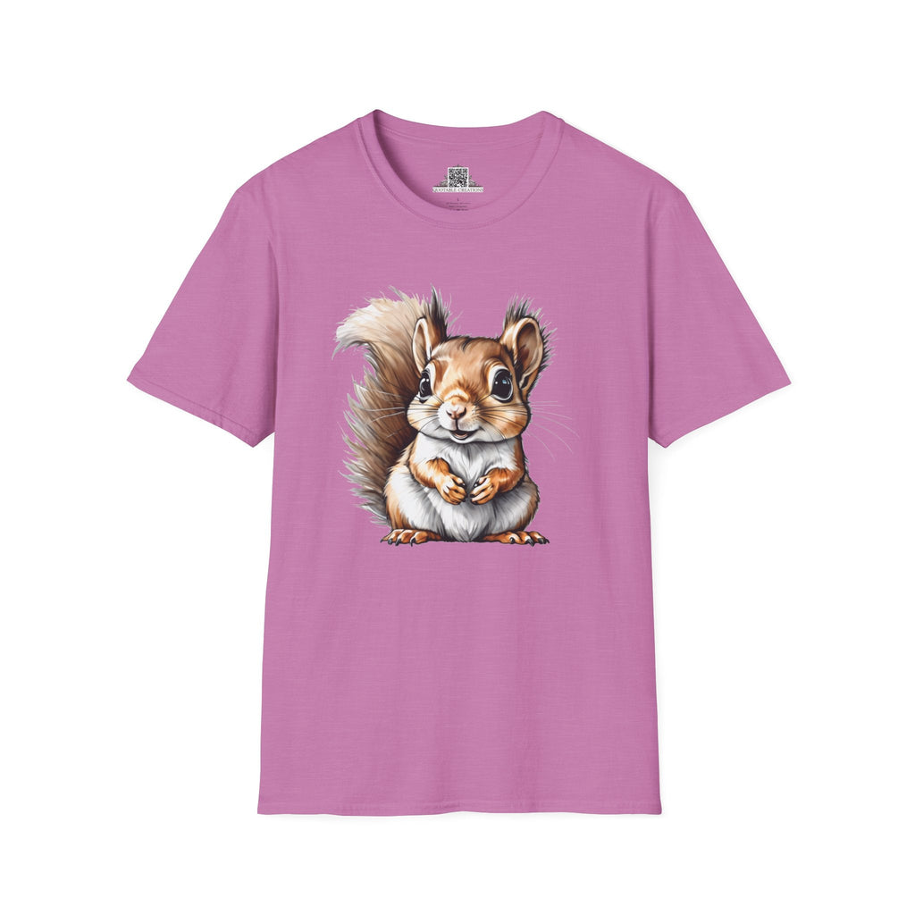 Printify T-Shirt S / Heather Radiant Orchid T-Shirt - Baby Squirrel - Hyper Cute