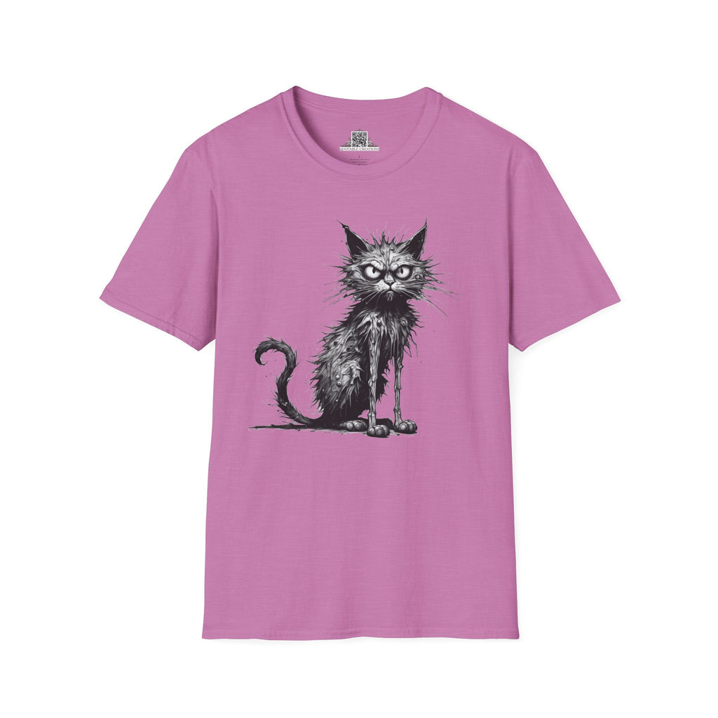 Printify T-Shirt S / Heather Radiant Orchid T-Shirt - I'm Fine Cat - Everything's Fine