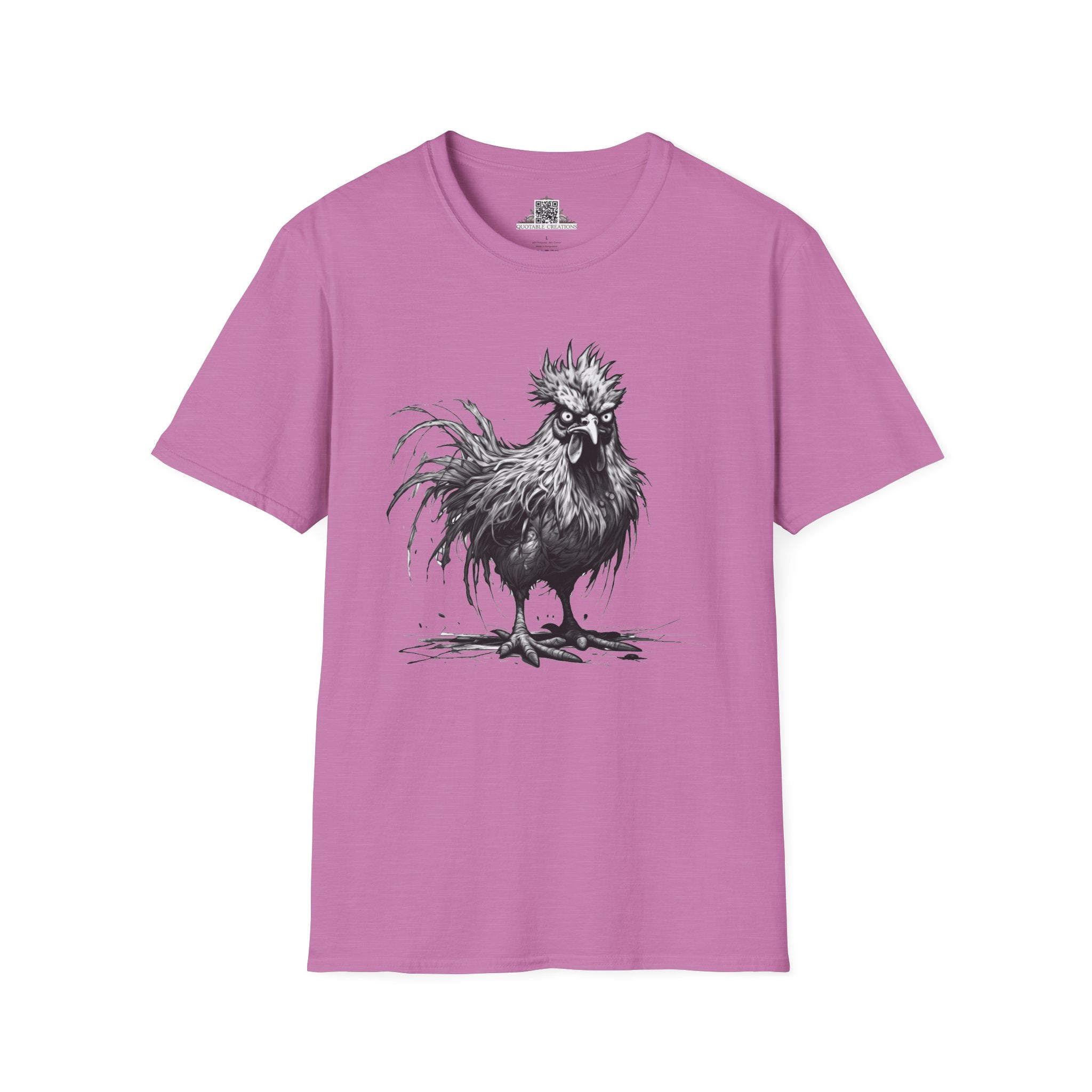 Printify T-Shirt S / Heather Radiant Orchid T-Shirt - I'm Fine Chicken - Everything's Fine