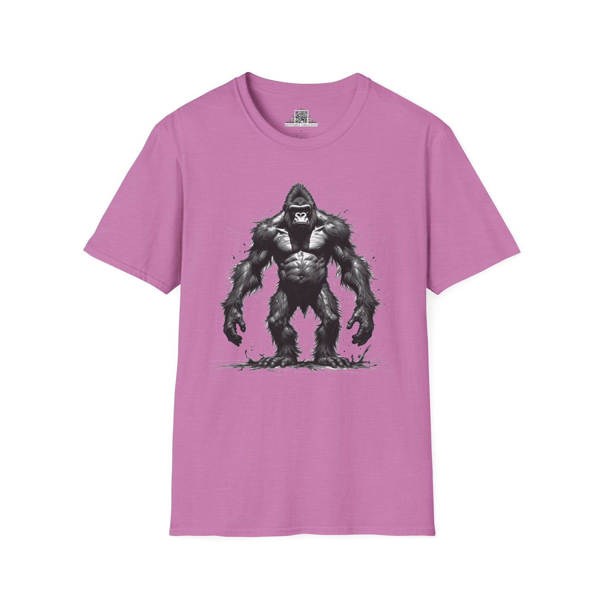 Printify T-Shirt S / Heather Radiant Orchid T-Shirt - I'm Fine Gorilla - Everything's Fine