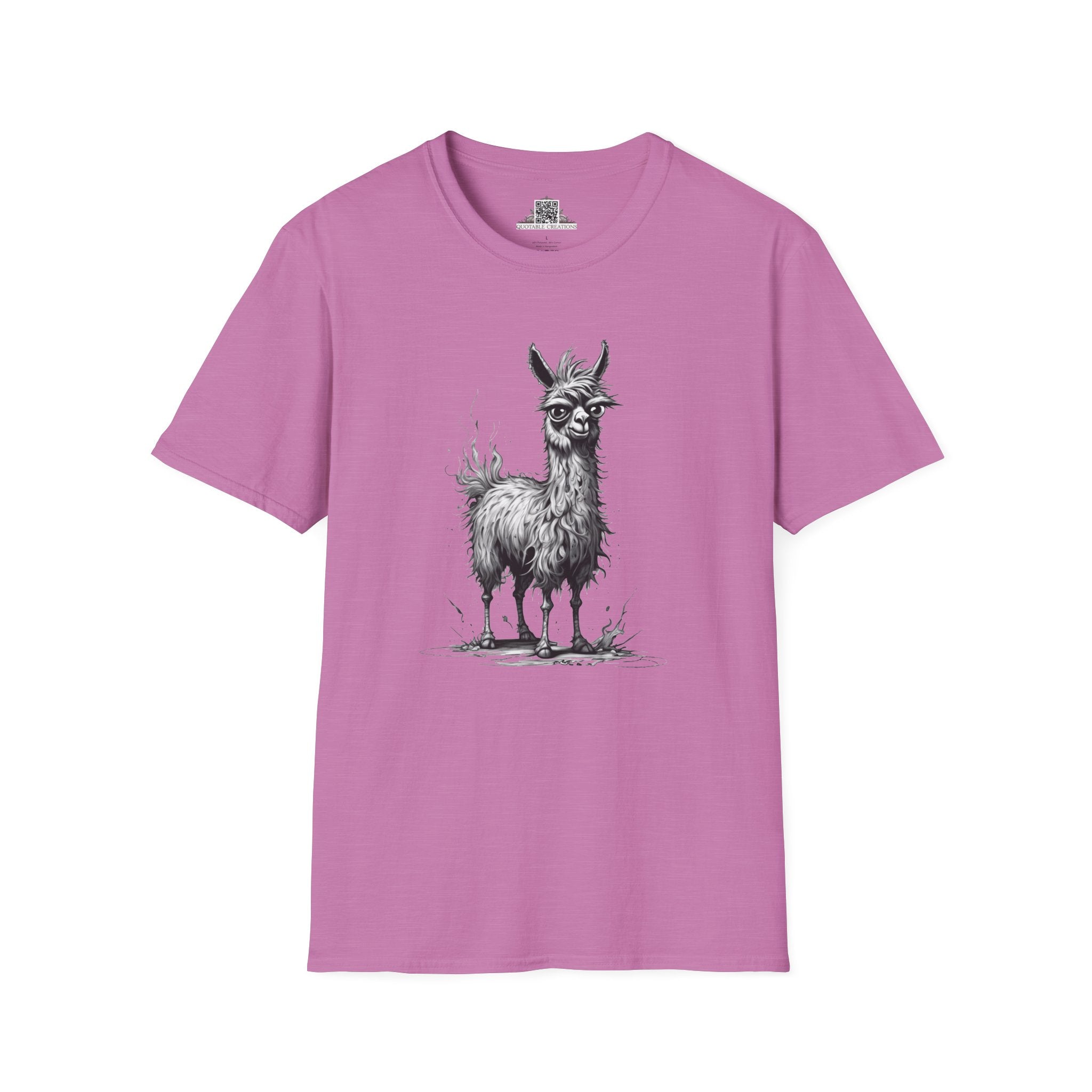 Printify T-Shirt S / Heather Radiant Orchid T-Shirt - I'm Fine Llama- Everything's Fine