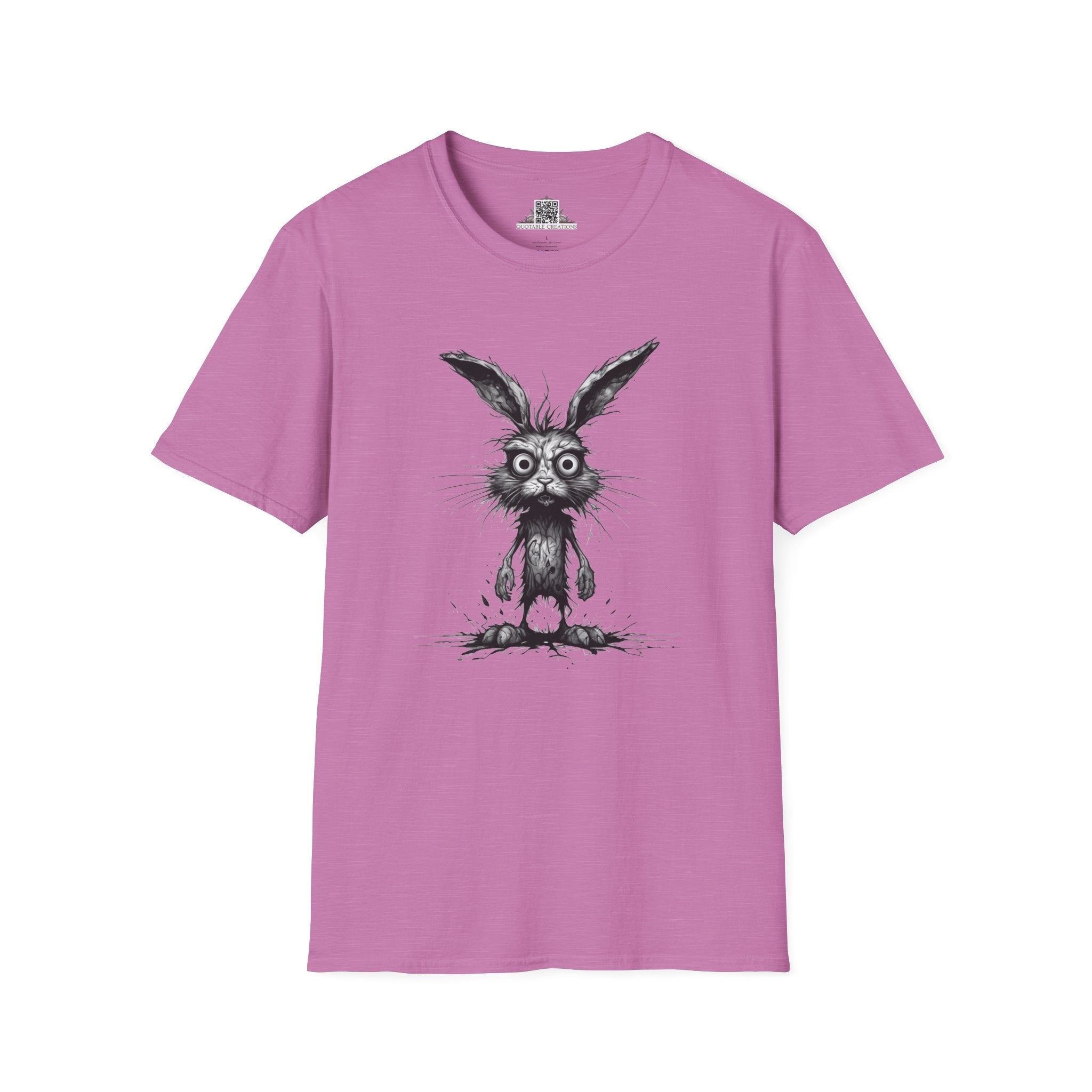 Printify T-Shirt S / Heather Radiant Orchid T-Shirt - I'm Fine Rabbit - Everything's Fine