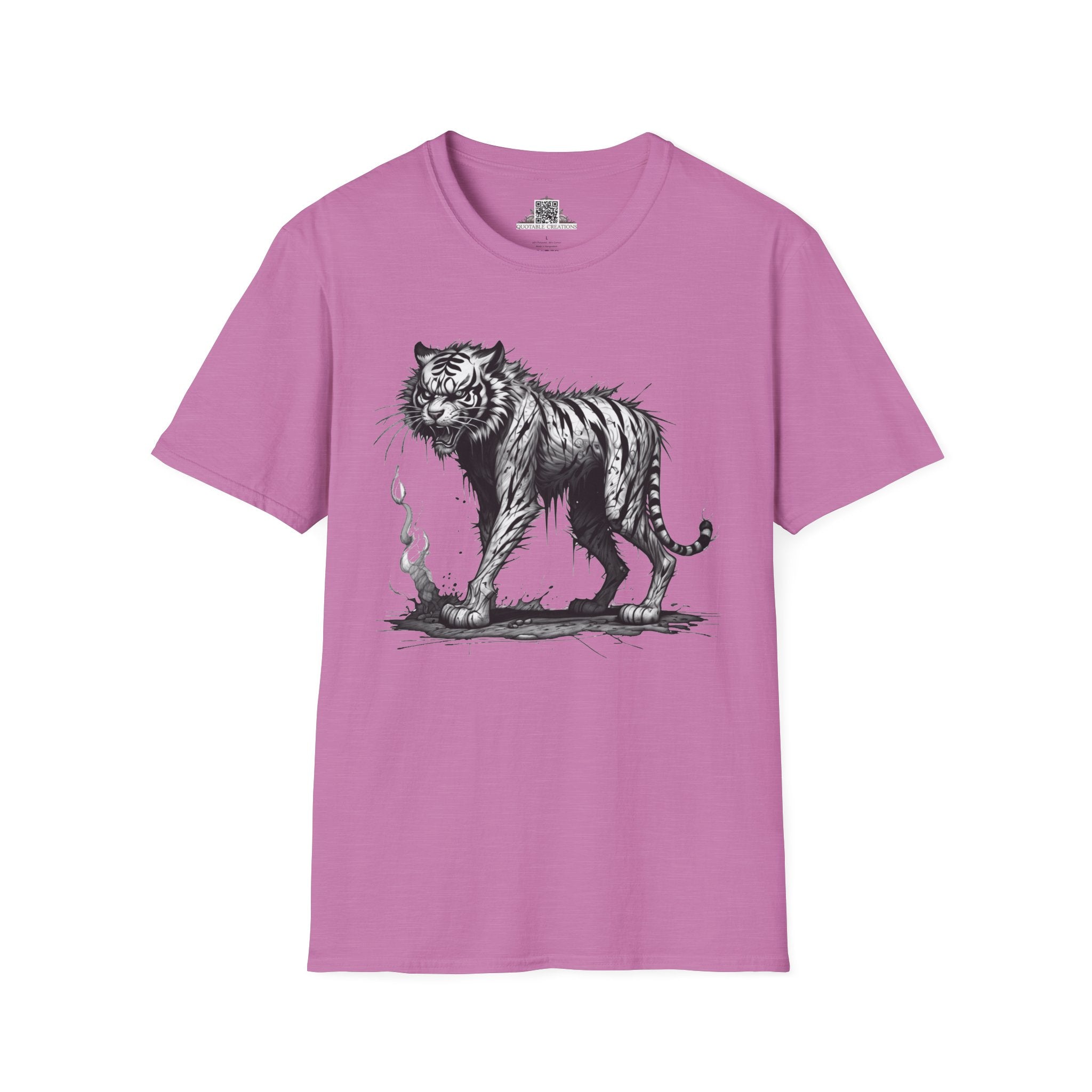 Printify T-Shirt S / Heather Radiant Orchid T-Shirt - I'm Fine Tiger - Everything's Fine