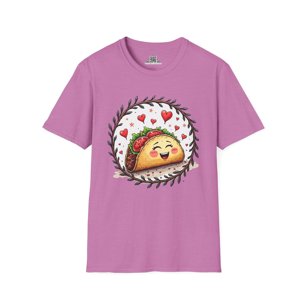 Printify T-Shirt S / Heather Radiant Orchid Taco 'Bout Love - Love & Fun T-Shirt