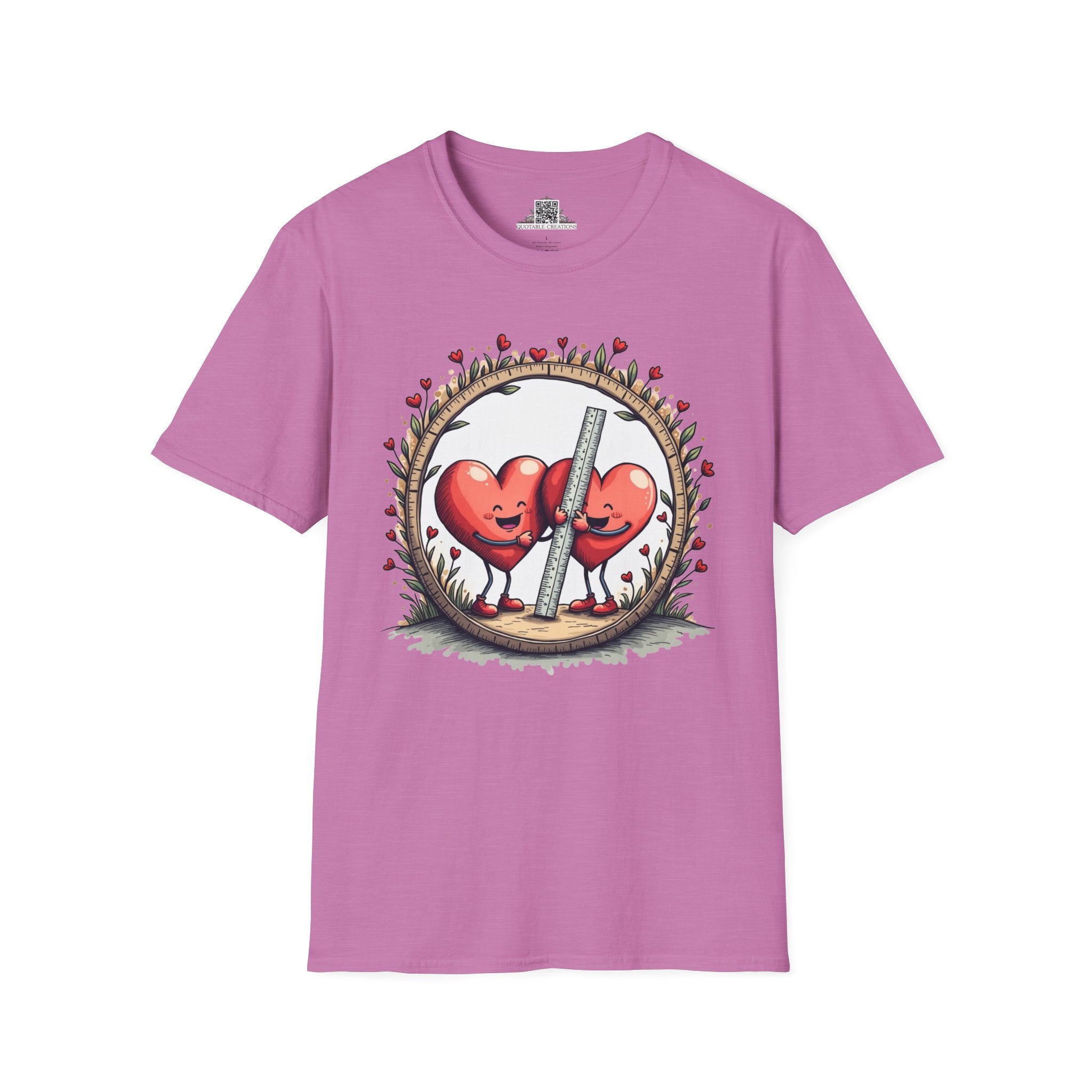 Printify T-Shirt S / Heather Radiant Orchid The Sum of Our Hearts - Love & Fun T-Shirt