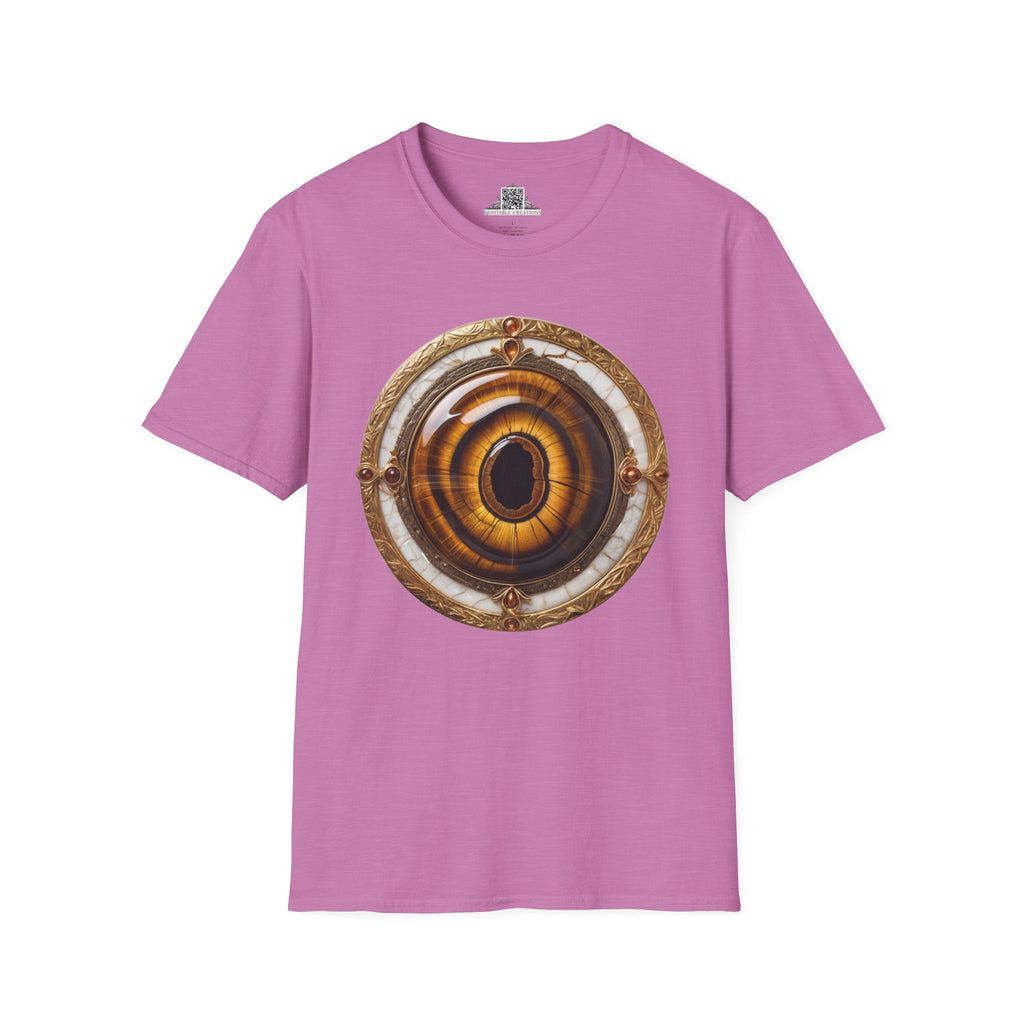 Printify T-Shirt S / Heather Radiant Orchid Tiger's Eye Crystals Gemstones - T-Shirt