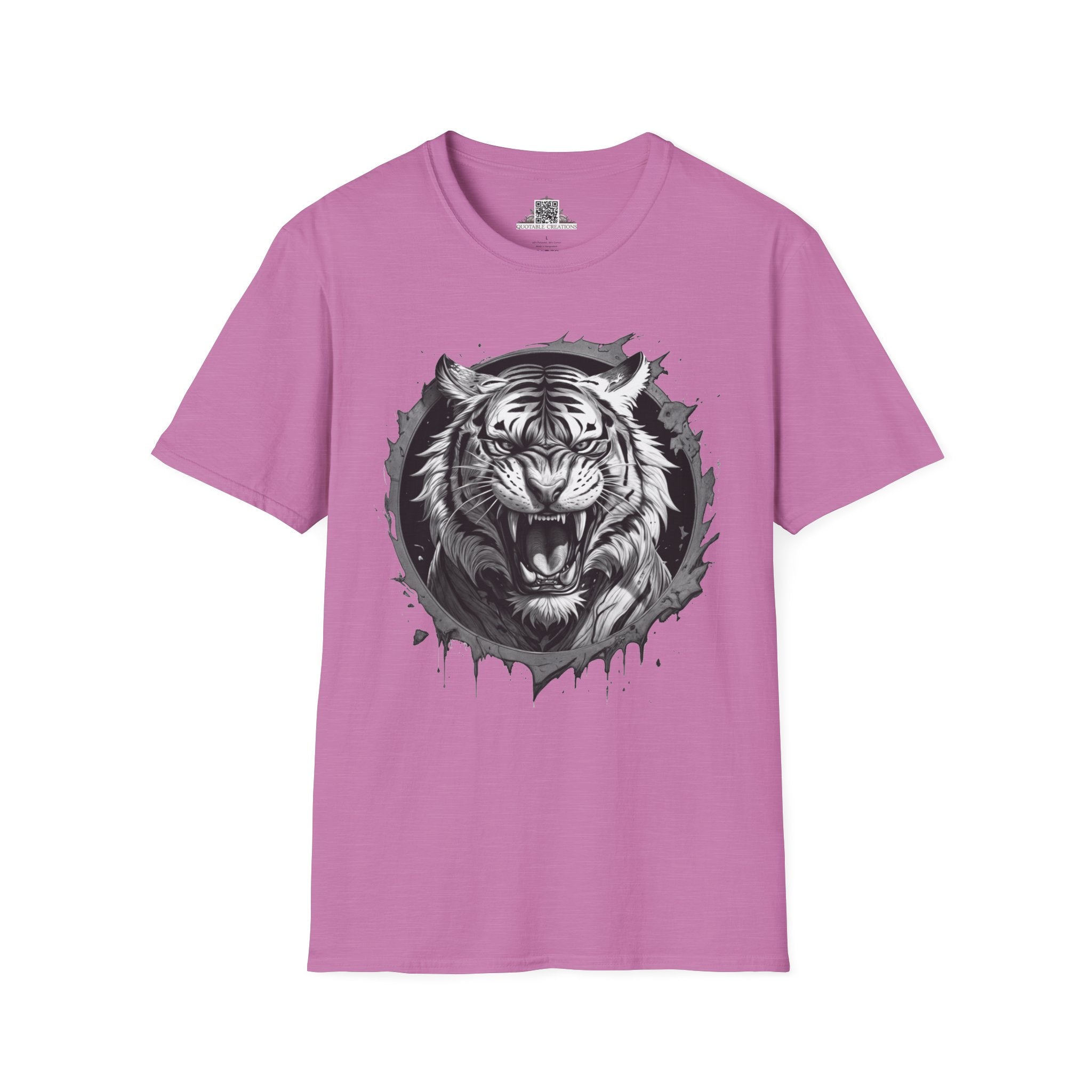 Printify T-Shirt S / Heather Radiant Orchid Tiger Wild Motivation - T-Shirt