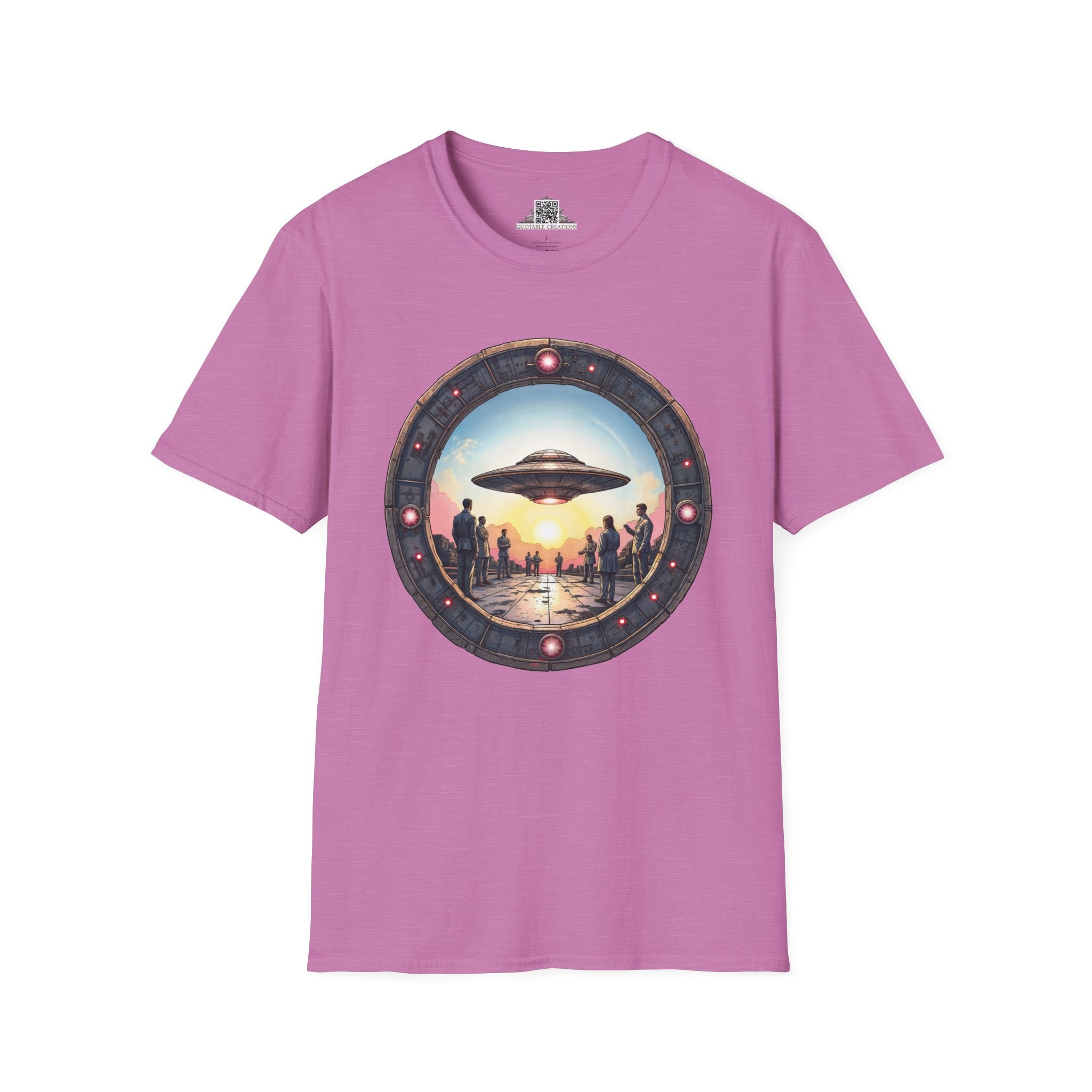 Printify T-Shirt S / Heather Radiant Orchid UFO Area 51 Mystery UFO & Cosmic - T-Shirt