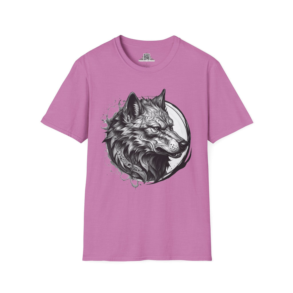 Printify T-Shirt S / Heather Radiant Orchid Wolf Wild Motivation - T-Shirt