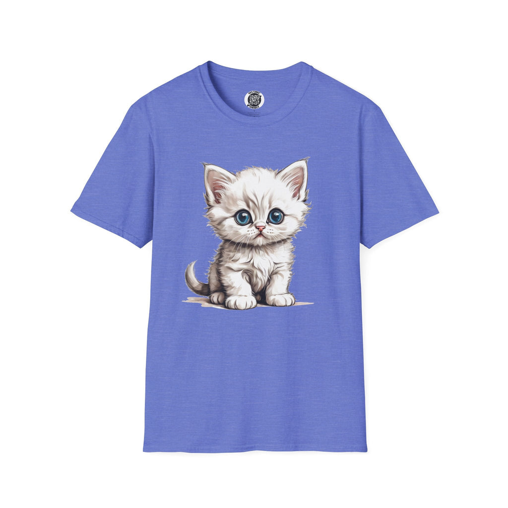 Printify T-Shirt S / Heather Royal Kitten Baby - Hyper Cute T-Shirt