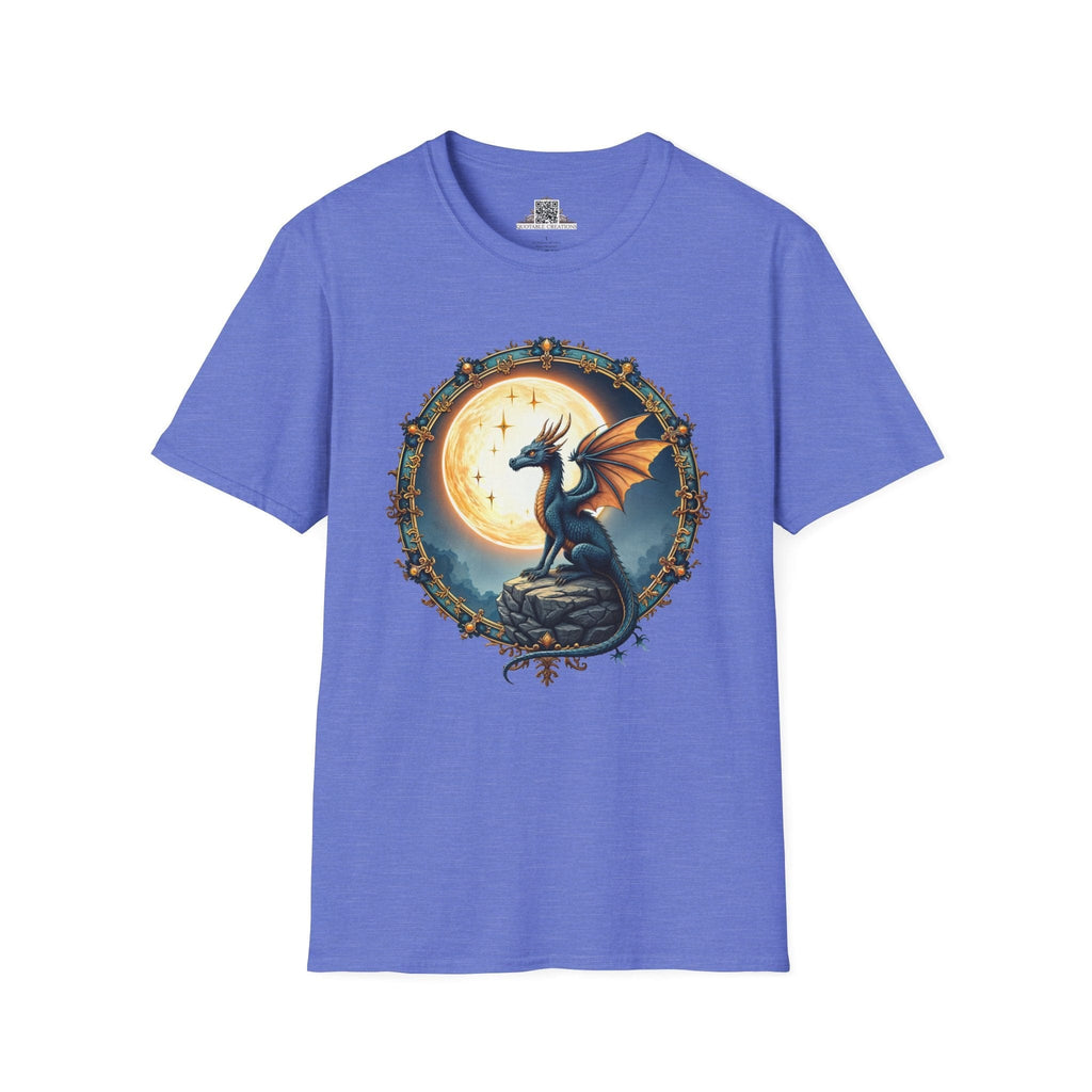 Printify T-Shirt S / Heather Royal Lunar Ember - Dragons & Magic T-Shirt
