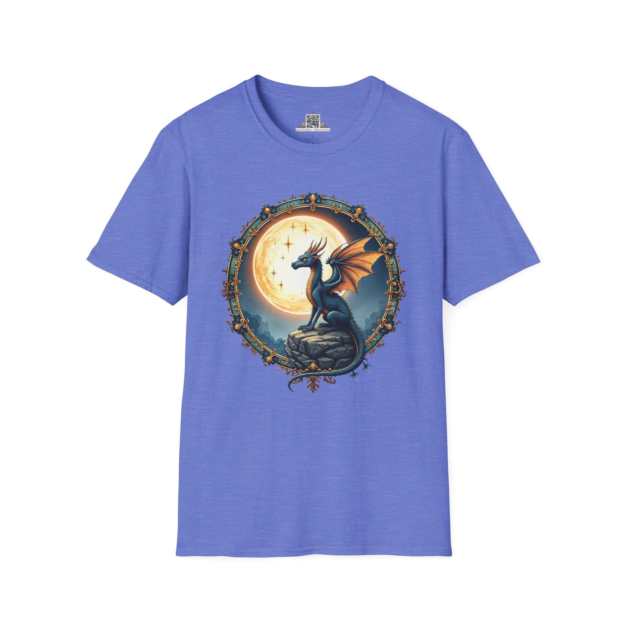 Printify T-Shirt S / Heather Royal Lunar Ember - Dragons & Magic T-Shirt
