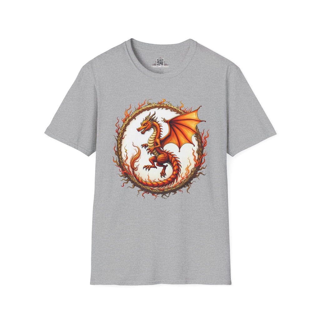 Printify T-Shirt S / Sport Grey Blazewing - Dragons & Magic T-Shirt