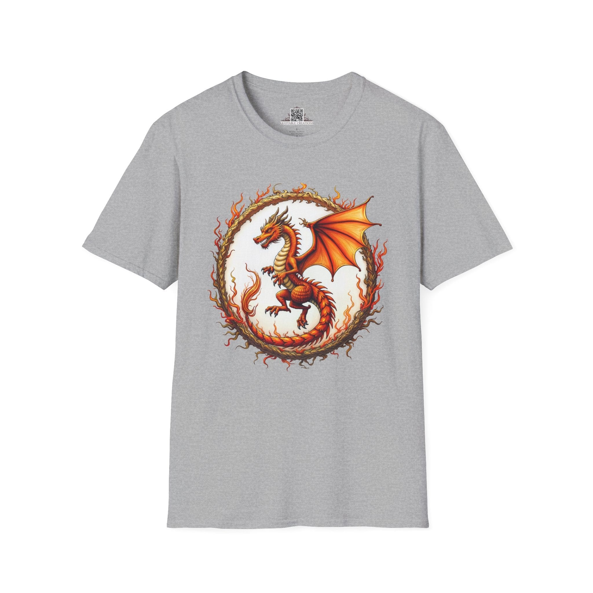 Printify T-Shirt S / Sport Grey Blazewing - Dragons & Magic T-Shirt