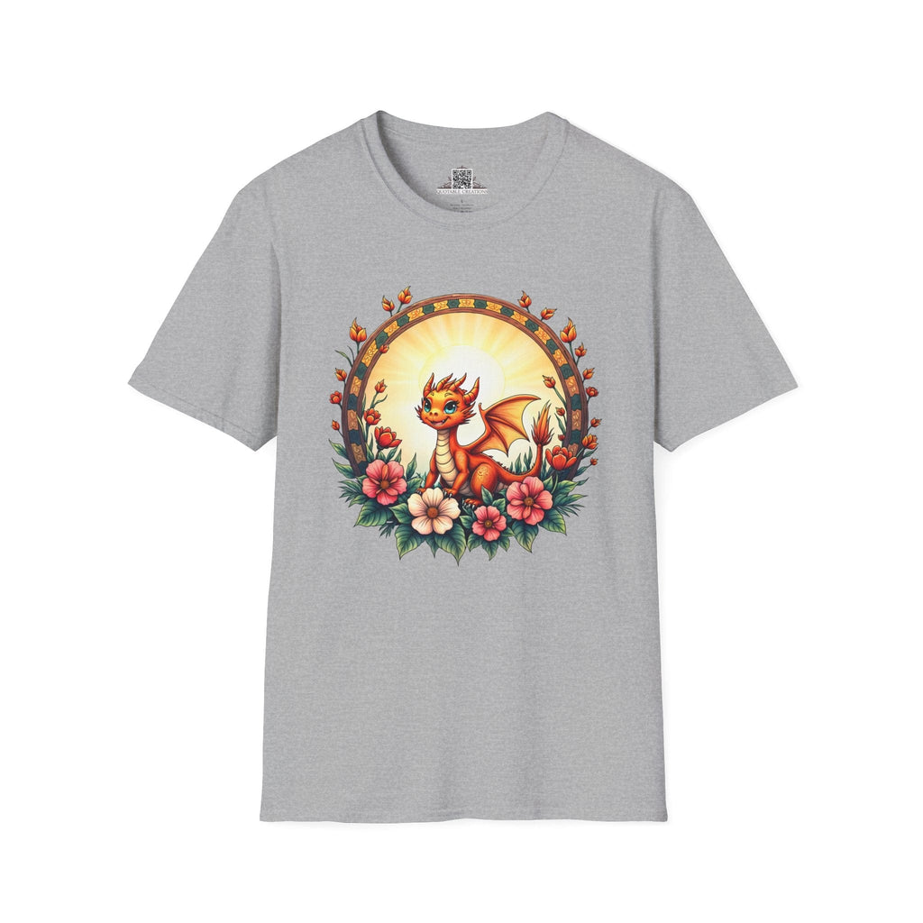 Printify T-Shirt S / Sport Grey Emberheart - Dragons & Magic T-Shirt