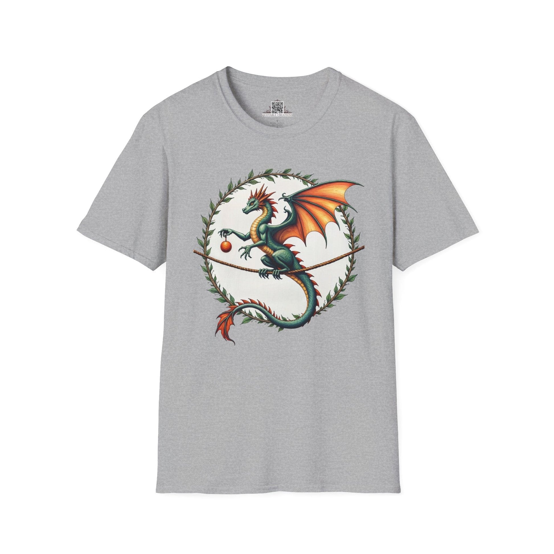 Printify T-Shirt S / Sport Grey Pixieweave - Dragons & Magic T-Shirt