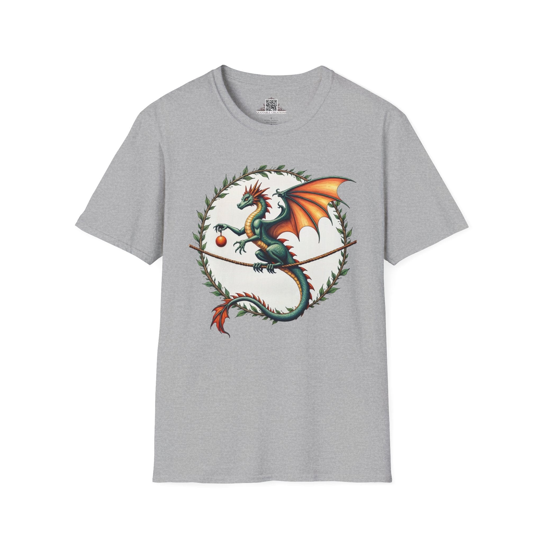 Printify T-Shirt S / Sport Grey Pixieweave - Dragons & Magic T-Shirt