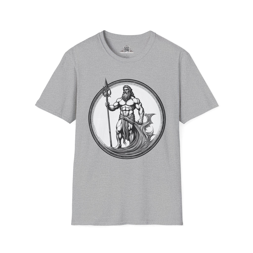 Printify T-Shirt S / Sport Grey Poseidon - Heroes & Quests T-Shirt