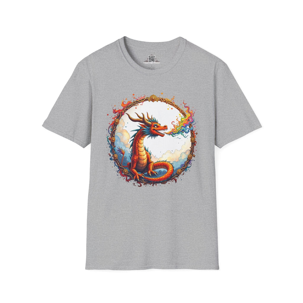 Printify T-Shirt S / Sport Grey Prismfire - Dragons & Magic T-Shirt