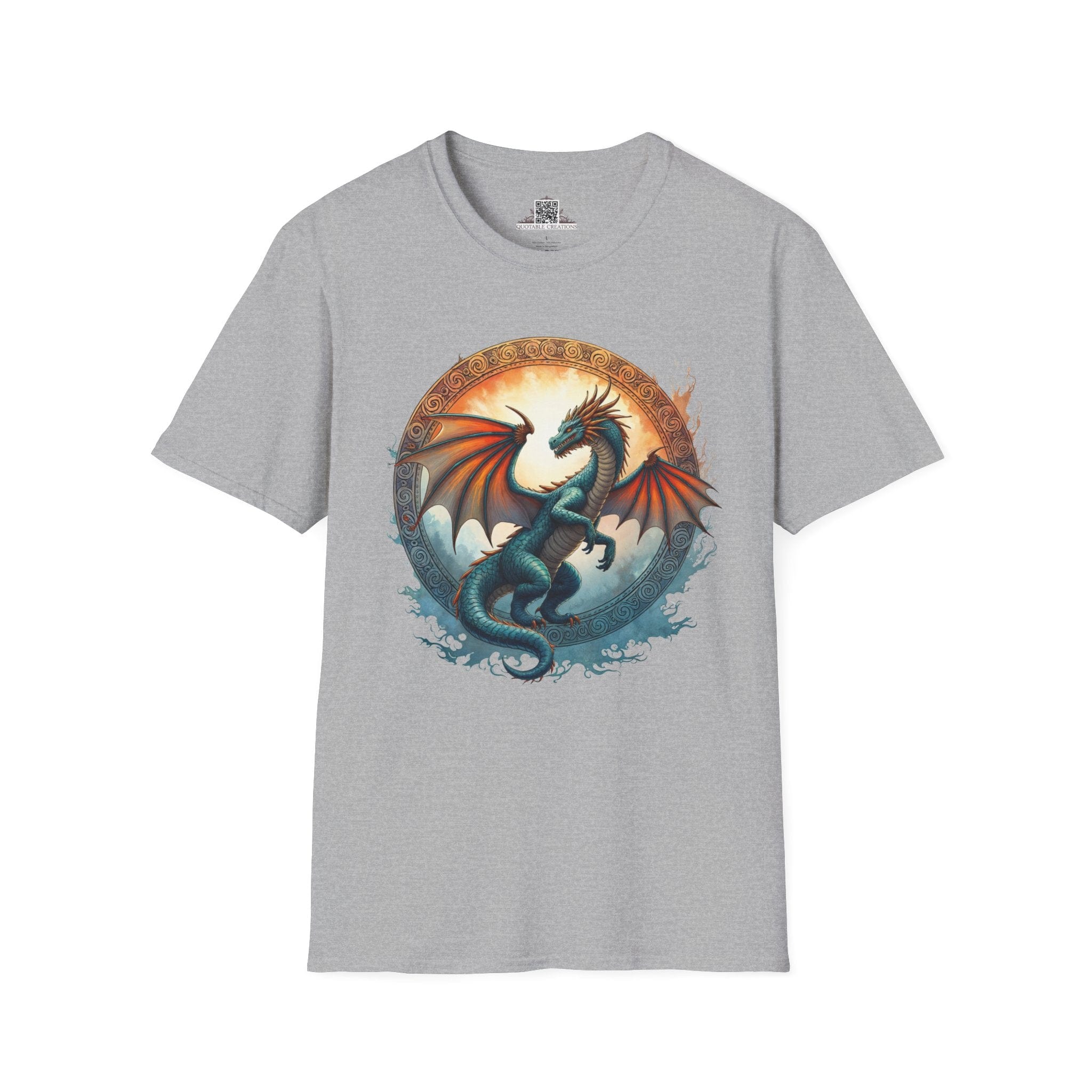 Printify T-Shirt S / Sport Grey Skyfire - Dragons & Magic T-Shirt