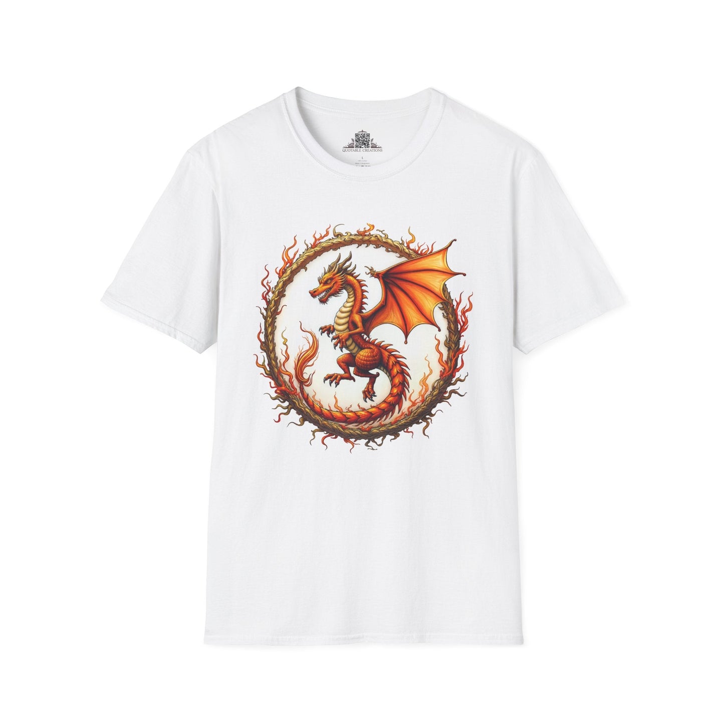 Printify T-Shirt S / White Blazewing - Dragons & Magic T-Shirt